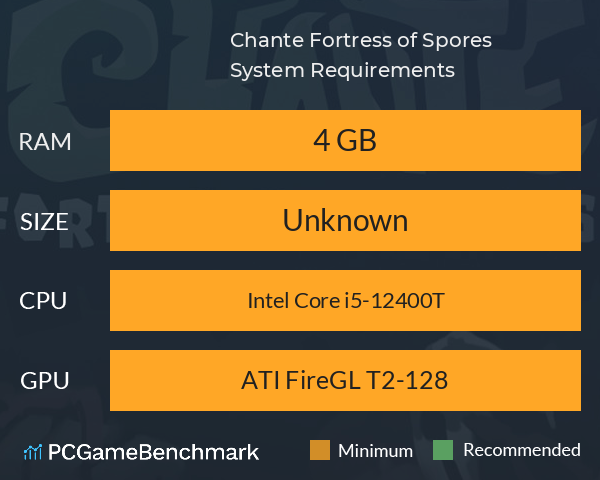 Chante: Fortress of Spores System Requirements PC Graph - Can I Run Chante: Fortress of Spores Chante: Fortress of Spores System Requirements PC Graph - Can I Run Chante: Fortress of Spores