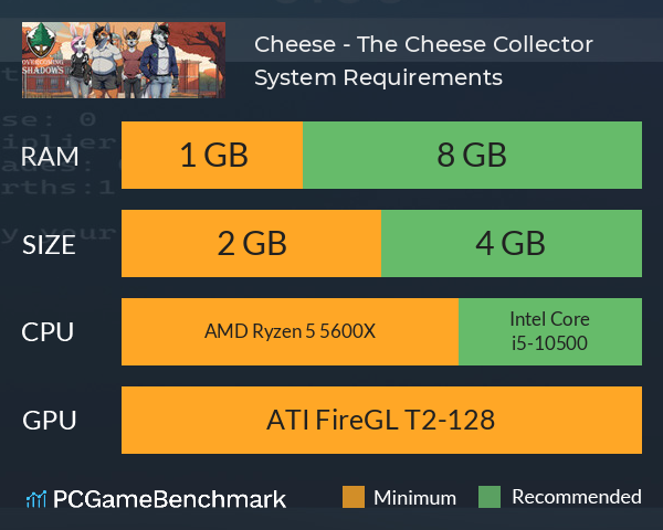 Cheese - The Cheese Collector System Requirements PC Graph - Can I Run Cheese - The Cheese Collector Cheese - The Cheese Collector System Requirements PC Graph - Can I Run Cheese - The Cheese Collector