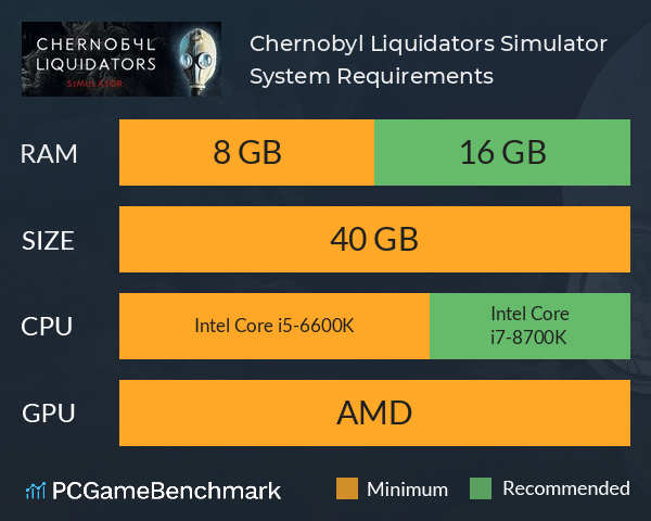 Chernobyl Liquidators Simulator System Requirements PC Graph - Can I Run Chernobyl Liquidators Simulator Chernobyl Liquidators Simulator System Requirements PC Graph - Can I Run Chernobyl Liquidators Simulator