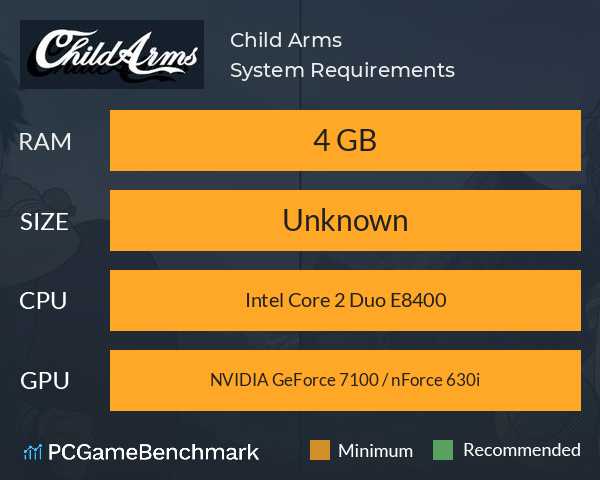Child Arms System Requirements PC Graph - Can I Run Child Arms Child Arms System Requirements PC Graph - Can I Run Child Arms
