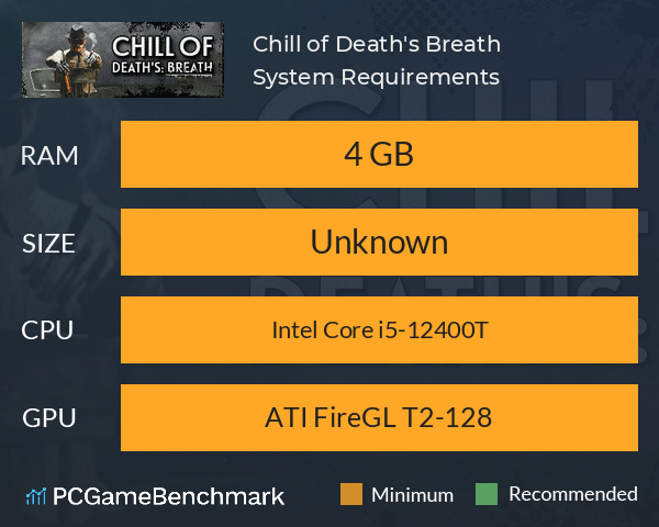 Chill of Death's: Breath System Requirements PC Graph - Can I Run Chill of Death's: Breath Chill of Death's: Breath System Requirements PC Graph - Can I Run Chill of Death's: Breath