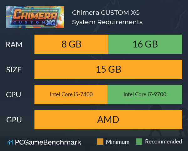 Chimera CUSTOM XG System Requirements PC Graph - Can I Run Chimera CUSTOM XG Chimera CUSTOM XG System Requirements PC Graph - Can I Run Chimera CUSTOM XG