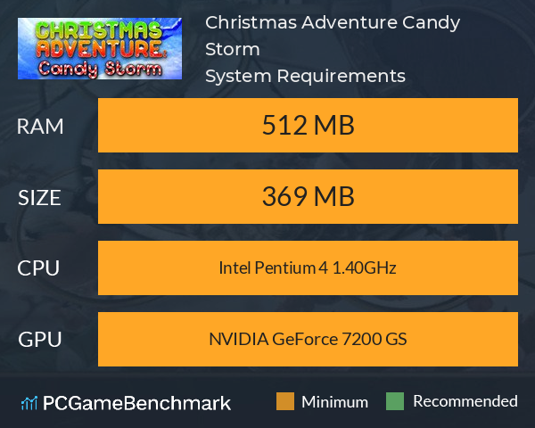 Christmas Adventure: Candy Storm System Requirements PC Graph - Can I Run Christmas Adventure: Candy Storm Christmas Adventure: Candy Storm System Requirements PC Graph - Can I Run Christmas Adventure: Candy Storm