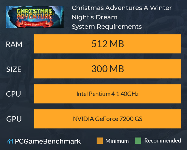 Christmas Adventures: A Winter Night's Dream System Requirements PC Graph - Can I Run Christmas Adventures: A Winter Night's Dream
