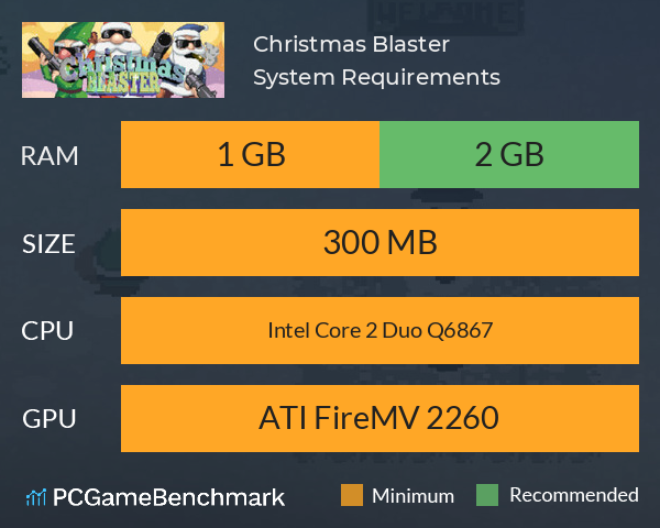 Christmas Blaster System Requirements PC Graph - Can I Run Christmas Blaster Christmas Blaster System Requirements PC Graph - Can I Run Christmas Blaster