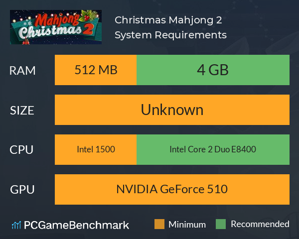 Christmas Mahjong 2 System Requirements PC Graph - Can I Run Christmas Mahjong 2 Christmas Mahjong 2 System Requirements PC Graph - Can I Run Christmas Mahjong 2