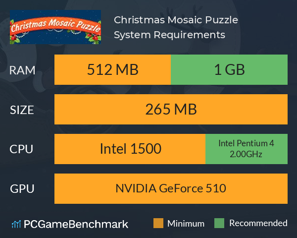 Christmas Mosaic Puzzle System Requirements PC Graph - Can I Run Christmas Mosaic Puzzle Christmas Mosaic Puzzle System Requirements PC Graph - Can I Run Christmas Mosaic Puzzle