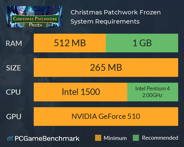 Christmas Patchwork Frozen System Requirements PC Graph - Can I Run Christmas Patchwork Frozen Christmas Patchwork Frozen System Requirements PC Graph - Can I Run Christmas Patchwork Frozen