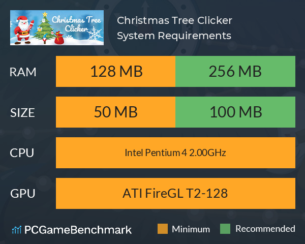 Christmas Tree Clicker System Requirements PC Graph - Can I Run Christmas Tree Clicker Christmas Tree Clicker System Requirements PC Graph - Can I Run Christmas Tree Clicker