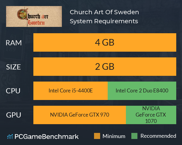 Church Art Of Sweden System Requirements PC Graph - Can I Run Church Art Of Sweden Church Art Of Sweden System Requirements PC Graph - Can I Run Church Art Of Sweden