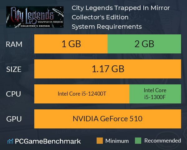City Legends: Trapped In Mirror Collector's Edition System Requirements PC Graph - Can I Run City Legends: Trapped In Mirror Collector's Edition City Legends: Trapped In Mirror Collector's Edition System Requirements PC Graph - Can I Run City Legends: Trapped In Mirror Collector's Edition