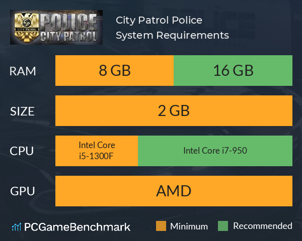City Patrol: Police System Requirements PC Graph - Can I Run City Patrol: Police City Patrol: Police System Requirements PC Graph - Can I Run City Patrol: Police