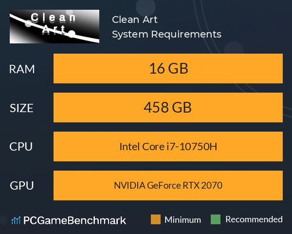 Clean Art System Requirements PC Graph - Can I Run Clean Art Clean Art System Requirements PC Graph - Can I Run Clean Art