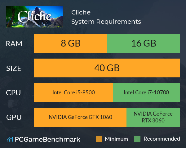 Cliche System Requirements PC Graph - Can I Run Cliche Cliche System Requirements PC Graph - Can I Run Cliche