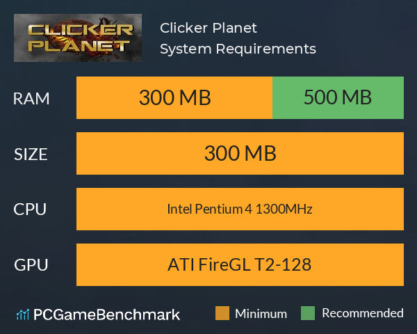 Clicker Planet System Requirements PC Graph - Can I Run Clicker Planet Clicker Planet System Requirements PC Graph - Can I Run Clicker Planet