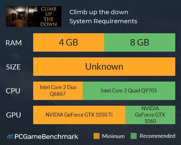 Climb up the down System Requirements PC Graph - Can I Run Climb up the down Climb up the down System Requirements PC Graph - Can I Run Climb up the down