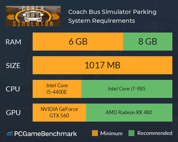 Coach Bus Simulator Parking System Requirements PC Graph - Can I Run Coach Bus Simulator Parking Coach Bus Simulator Parking System Requirements PC Graph - Can I Run Coach Bus Simulator Parking