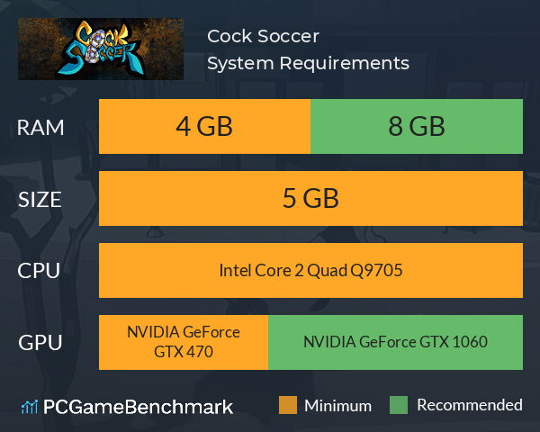 Cock Soccer System Requirements PC Graph - Can I Run Cock Soccer