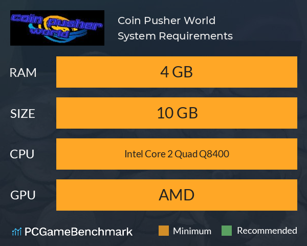 Coin Pusher World System Requirements PC Graph - Can I Run Coin Pusher World Coin Pusher World System Requirements PC Graph - Can I Run Coin Pusher World