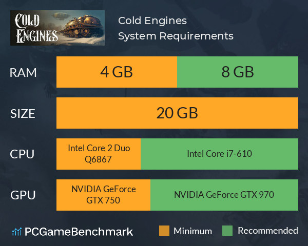 Cold Engines System Requirements PC Graph - Can I Run Cold Engines Cold Engines System Requirements PC Graph - Can I Run Cold Engines