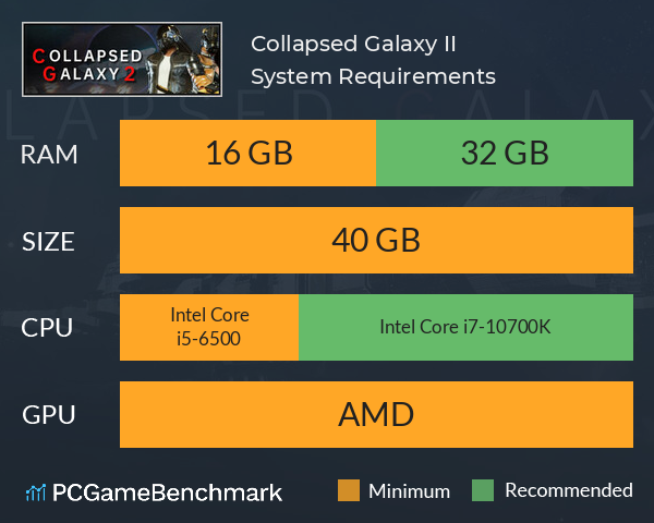 Collapsed Galaxy II System Requirements PC Graph - Can I Run Collapsed Galaxy II Collapsed Galaxy II System Requirements PC Graph - Can I Run Collapsed Galaxy II