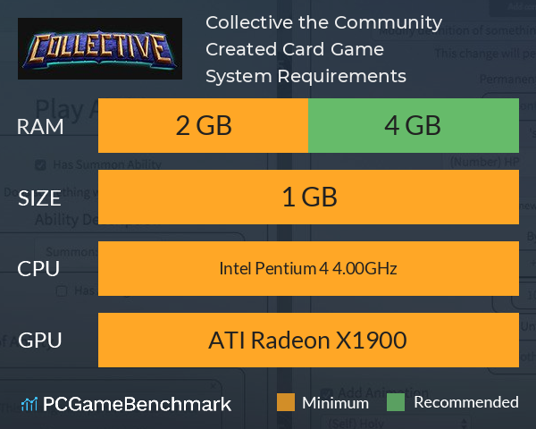 Collective: the Community Created Card Game System Requirements PC Graph - Can I Run Collective: the Community Created Card Game