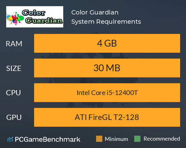 Color Guardian System Requirements PC Graph - Can I Run Color Guardian Color Guardian System Requirements PC Graph - Can I Run Color Guardian