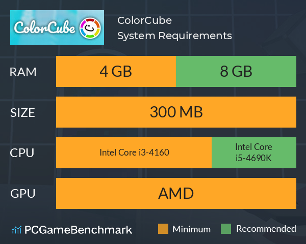 ColorCube System Requirements PC Graph - Can I Run ColorCube ColorCube System Requirements PC Graph - Can I Run ColorCube