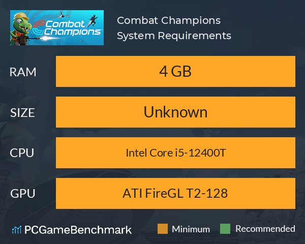 Combat Champions System Requirements PC Graph - Can I Run Combat Champions Combat Champions System Requirements PC Graph - Can I Run Combat Champions