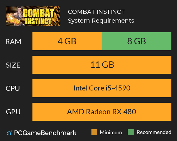 COMBAT INSTINCT System Requirements PC Graph - Can I Run COMBAT INSTINCT COMBAT INSTINCT System Requirements PC Graph - Can I Run COMBAT INSTINCT