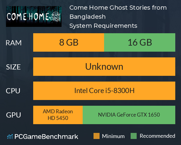 Come Home: Ghost Stories from Bangladesh System Requirements PC Graph - Can I Run Come Home: Ghost Stories from Bangladesh Come Home: Ghost Stories from Bangladesh System Requirements PC Graph - Can I Run Come Home: Ghost Stories from Bangladesh