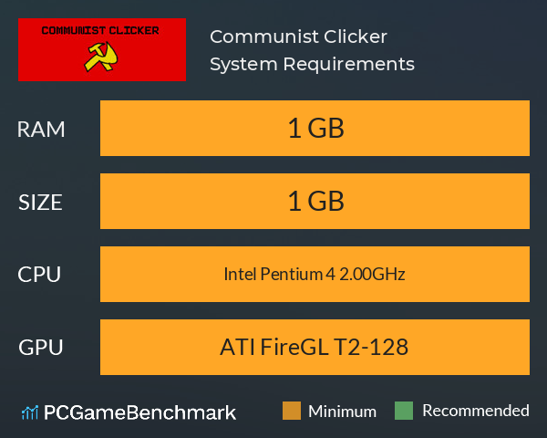 Communist Clicker System Requirements PC Graph - Can I Run Communist Clicker Communist Clicker System Requirements PC Graph - Can I Run Communist Clicker