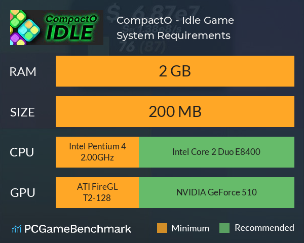 CompactO - Idle Game System Requirements PC Graph - Can I Run CompactO - Idle Game CompactO - Idle Game System Requirements PC Graph - Can I Run CompactO - Idle Game