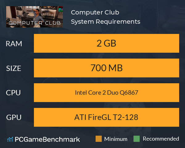 Computer Club System Requirements PC Graph - Can I Run Computer Club Computer Club System Requirements PC Graph - Can I Run Computer Club