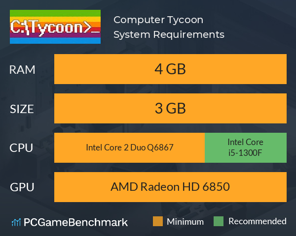 Computer Tycoon System Requirements PC Graph - Can I Run Computer Tycoon Computer Tycoon System Requirements PC Graph - Can I Run Computer Tycoon