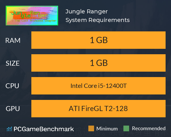 丛林游侠(Jungle Ranger) System Requirements PC Graph - Can I Run 丛林游侠(Jungle Ranger) 丛林游侠(Jungle Ranger) System Requirements PC Graph - Can I Run 丛林游侠(Jungle Ranger)