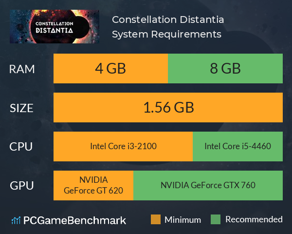 Constellation Distantia System Requirements PC Graph - Can I Run Constellation Distantia
