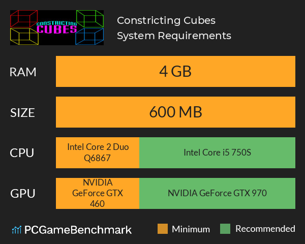 Constricting Cubes System Requirements PC Graph - Can I Run Constricting Cubes Constricting Cubes System Requirements PC Graph - Can I Run Constricting Cubes