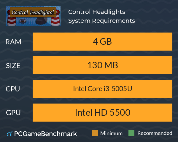 Control Headlights! System Requirements PC Graph - Can I Run Control Headlights! Control Headlights! System Requirements PC Graph - Can I Run Control Headlights!