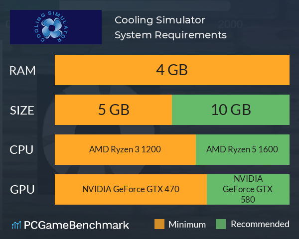 Cooling Simulator System Requirements PC Graph - Can I Run Cooling Simulator Cooling Simulator System Requirements PC Graph - Can I Run Cooling Simulator