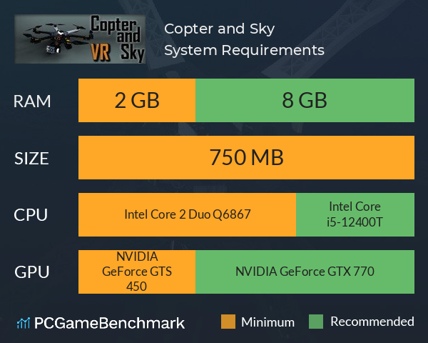 Copter and Sky System Requirements PC Graph - Can I Run Copter and Sky