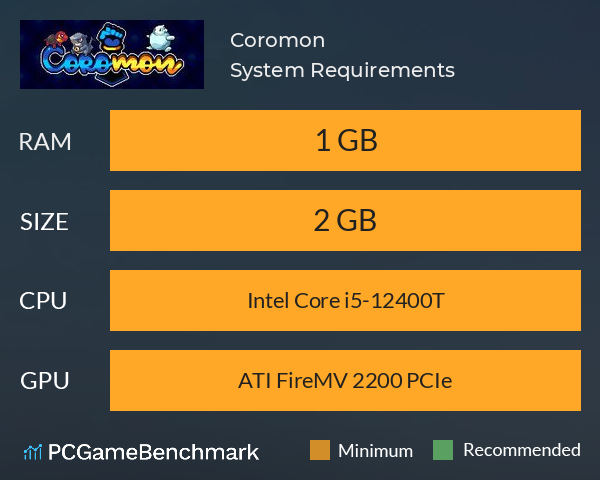 Coromon System Requirements PC Graph - Can I Run Coromon Coromon System Requirements PC Graph - Can I Run Coromon
