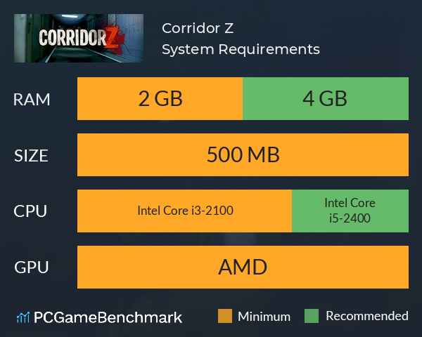 Corridor Z System Requirements PC Graph - Can I Run Corridor Z
