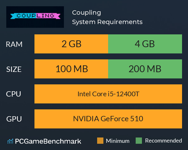 Coupling System Requirements PC Graph - Can I Run Coupling Coupling System Requirements PC Graph - Can I Run Coupling