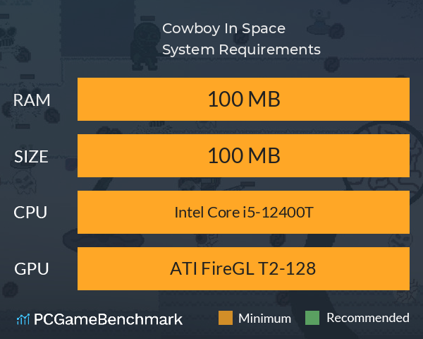 Cowboy In Space System Requirements PC Graph - Can I Run Cowboy In Space Cowboy In Space System Requirements PC Graph - Can I Run Cowboy In Space