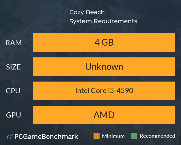Cozy Beach System Requirements PC Graph - Can I Run Cozy Beach Cozy Beach System Requirements PC Graph - Can I Run Cozy Beach