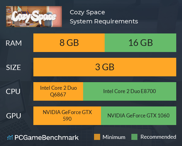 Cozy Space System Requirements PC Graph - Can I Run Cozy Space Cozy Space System Requirements PC Graph - Can I Run Cozy Space