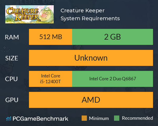 Creature Keeper System Requirements PC Graph - Can I Run Creature Keeper