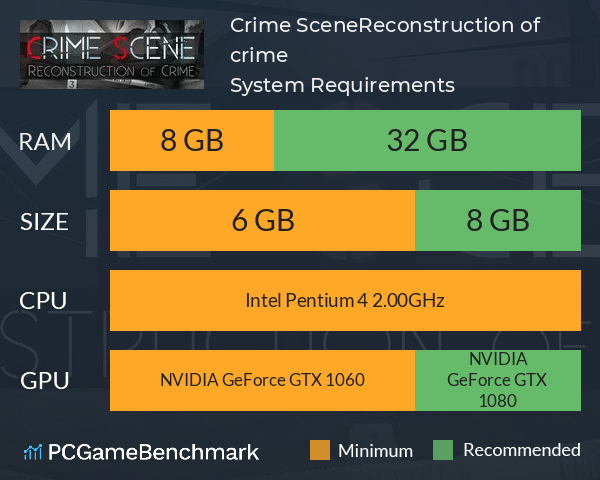 Crime Scene:Reconstruction of crime System Requirements PC Graph - Can I Run Crime Scene:Reconstruction of crime Crime Scene:Reconstruction of crime System Requirements PC Graph - Can I Run Crime Scene:Reconstruction of crime