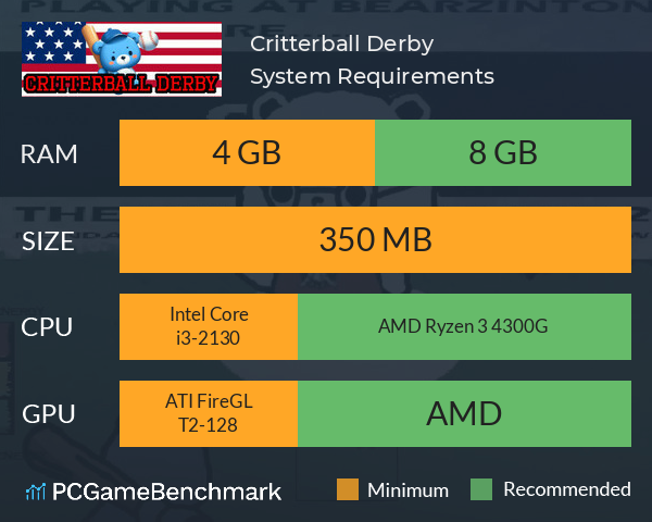 Critterball Derby System Requirements PC Graph - Can I Run Critterball Derby Critterball Derby System Requirements PC Graph - Can I Run Critterball Derby